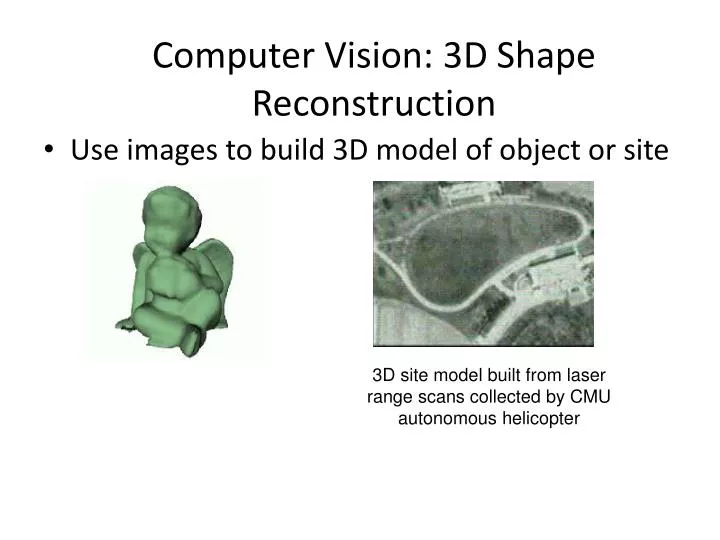 computer vision 3d shape reconstruction