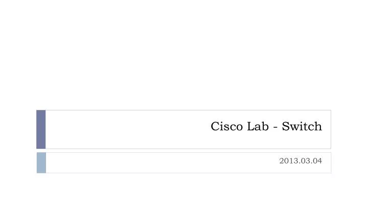 cisco lab switch