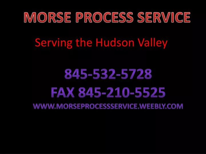 serving the hudson valley