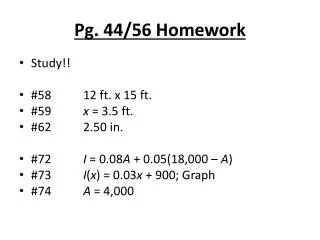 Pg. 44/56 Homework