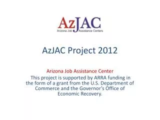 AzJAC Project 2012