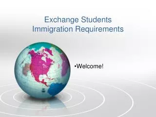 Exchange Students Immigration Requirements