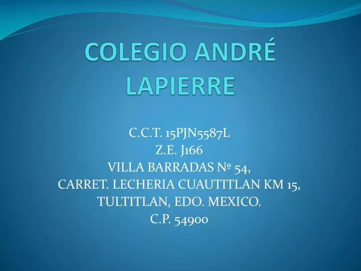 colegio andr lapierre