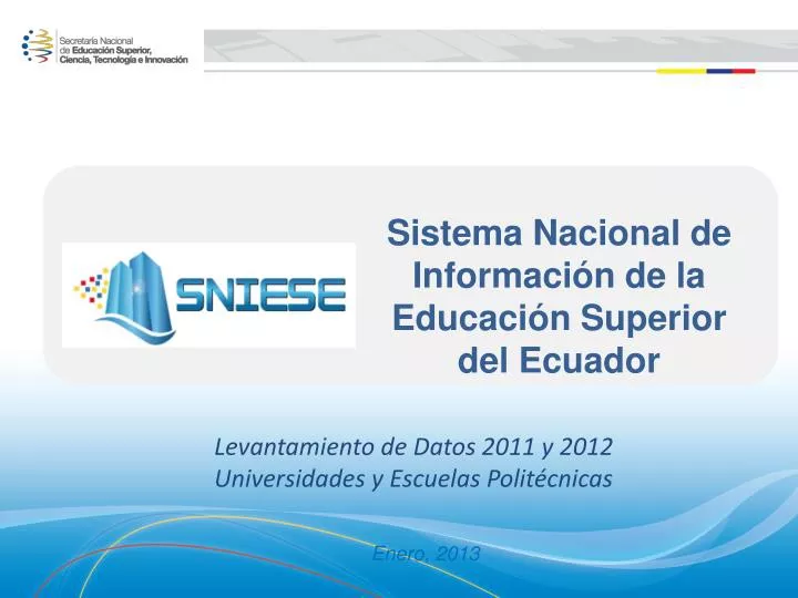 sistema nacional de informaci n de la educaci n superior del ecuador