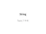 String - slide 1