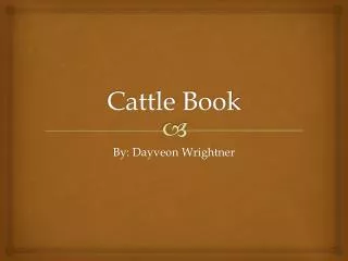 Cattle Book