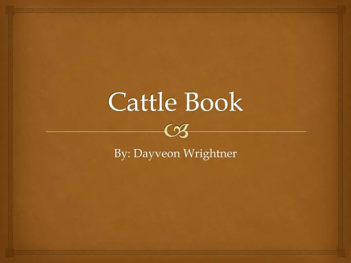 cattle book