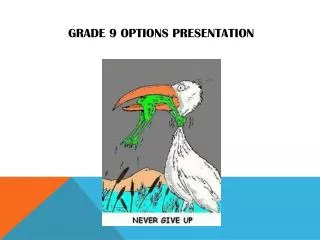 Grade 9 Options Presentation