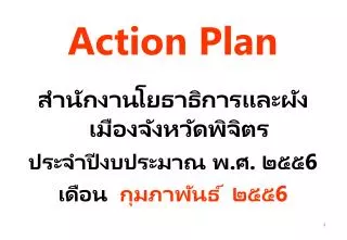 action plan