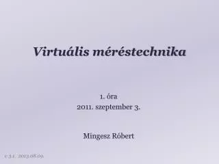 virtu lis m r stechnika