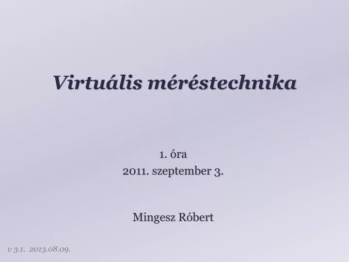 virtu lis m r stechnika