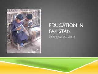 Education in pakistan