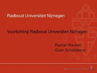radboud universiteit nijmegen