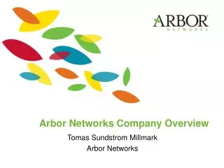 Arbor Networks Company Overview