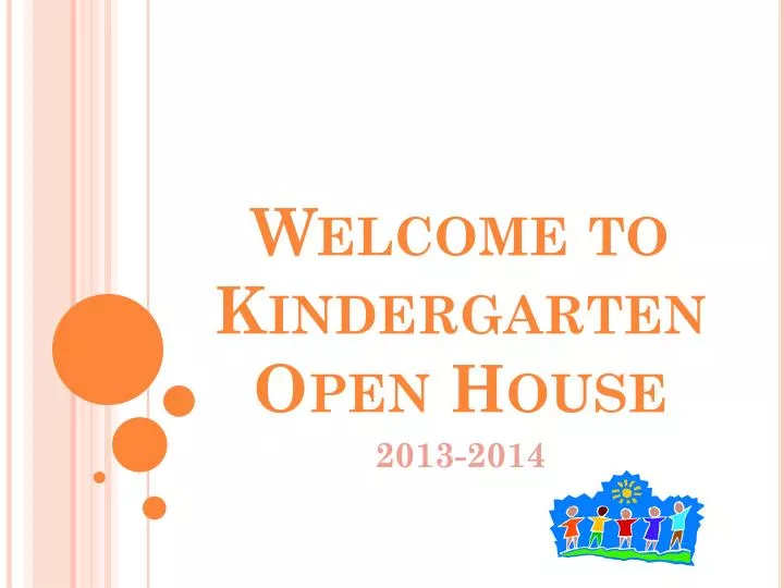 welcome to kindergarten open house