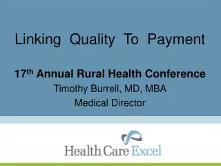 Linking Quality To Payment