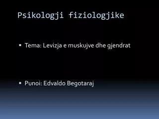 psikologji fiziologjike
