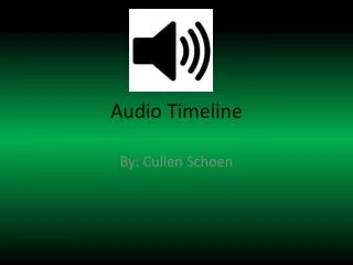 Audio Timeline