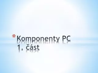 komponenty pc 1 st