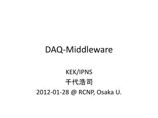 daq middleware