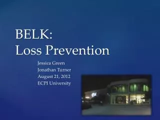BELK: Loss Prevention