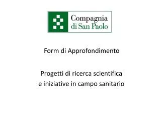 form di approfondimento