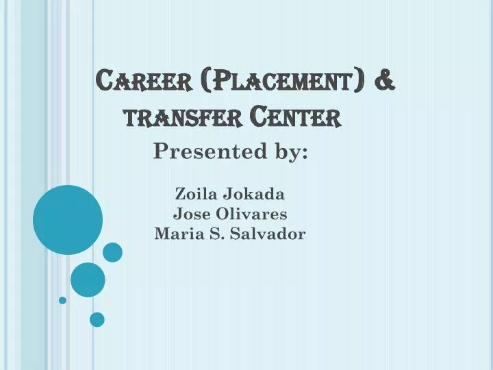 career placement transfer center