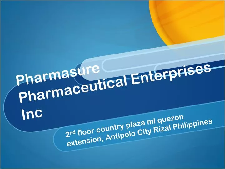 pharmasure pharmaceutical enterprises inc