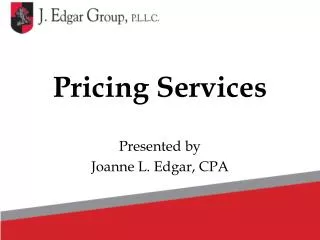 Pricing Services