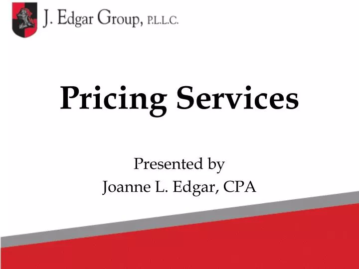 pricing services