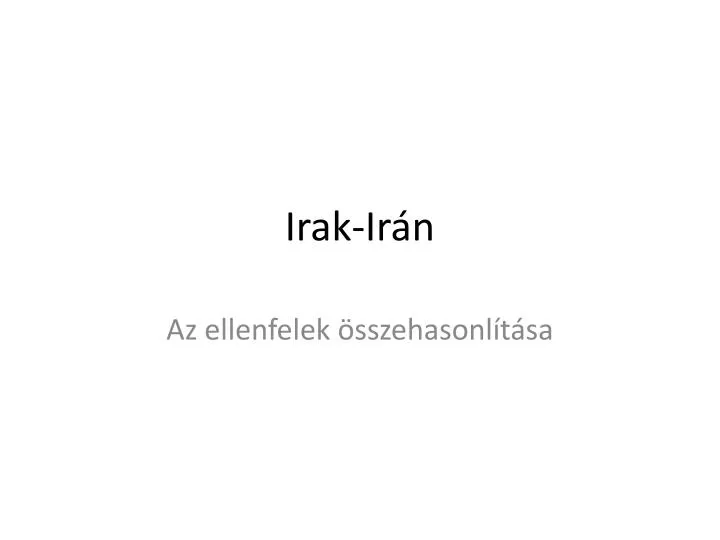 irak ir n