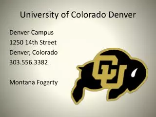 University of Colorado Denver