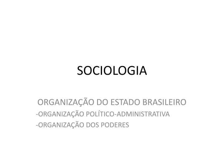 sociologia