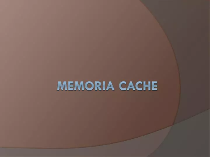 memoria cache