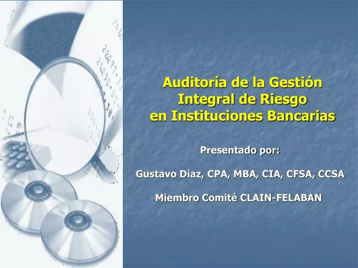 auditor a de la gesti n integral de riesgo en instituciones bancarias