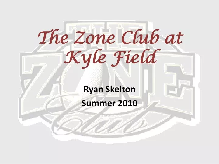 the zone club at kyle field