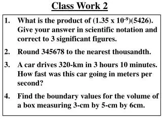 class work 2