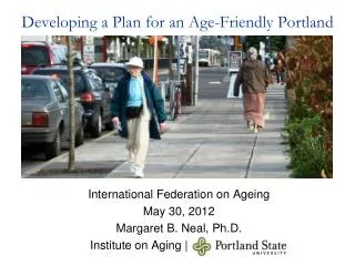 Developing a Plan for an Age-Friendly Portland