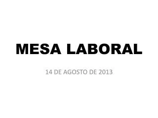 mesa laboral