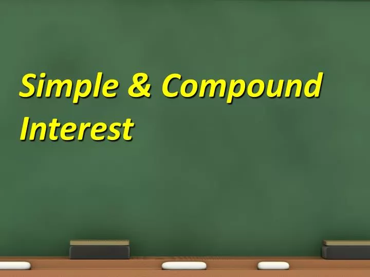 simple compound interest