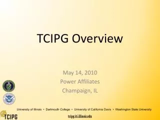 TCIPG Overview