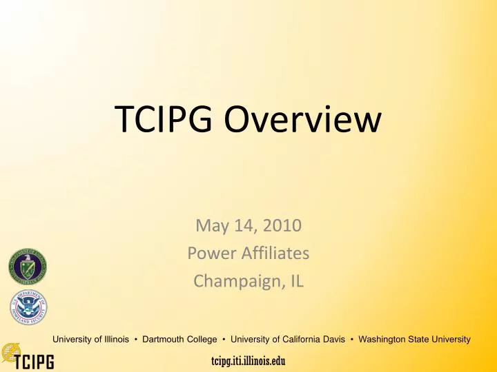 tcipg overview