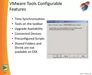 VMware Tools Configurable Features