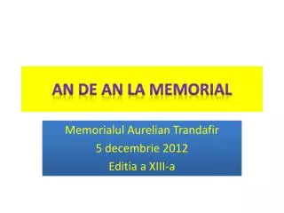 an de an la memorial