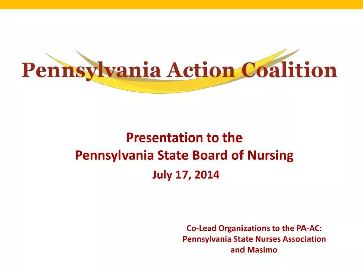 presentation to the pennsylvania state board of nursing july 17 2014