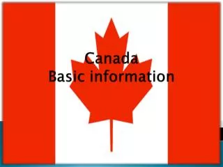 Canada Basic information