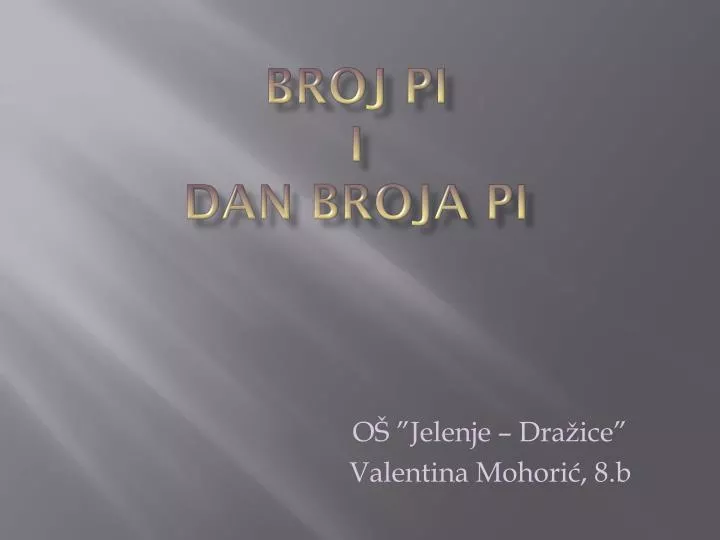 broj pi i dan broja pi