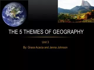 The 5 Themes of Geography