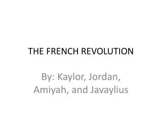 the french revolution