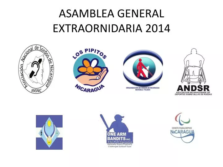 asamblea general extraornidaria 2014